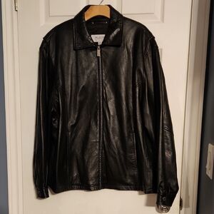 Wilsons Leather Men's Sleek Black Jacket SIZE XL